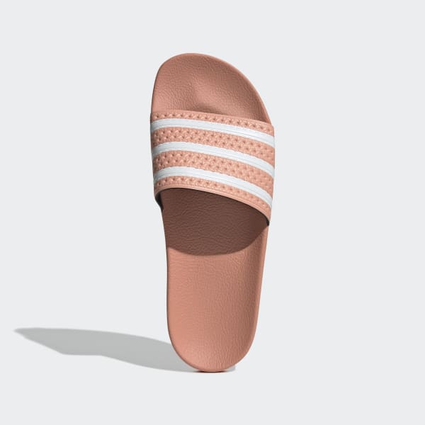 Pink and outlet gold adidas slides