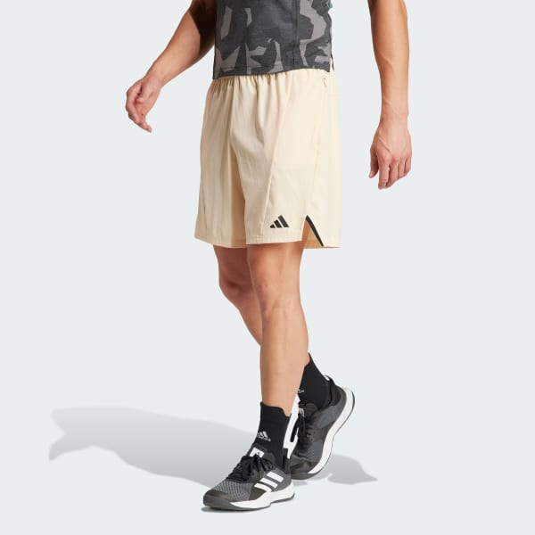Beige Designed for Training Workout Shorts