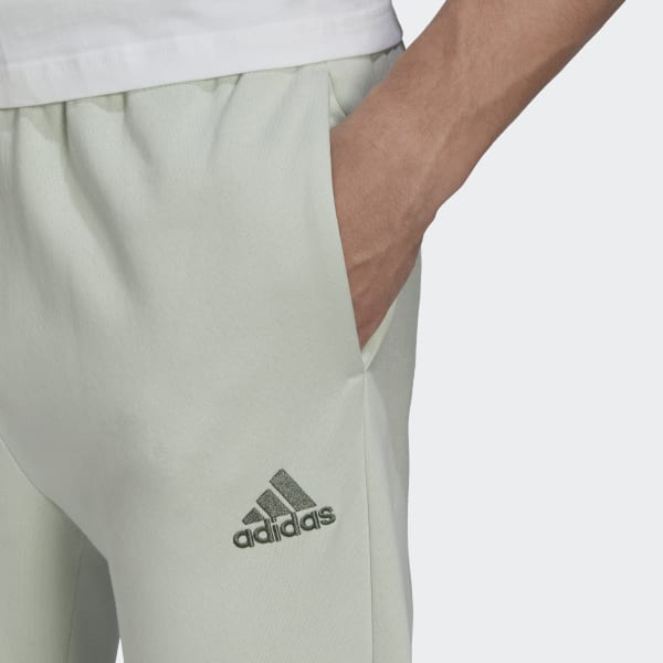 Zielony Essentials Fleece Regular Tapered Pants O7865