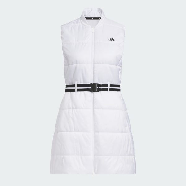 ホワイト 【ゴルフ】WIND. RDY中わた入りベストロング丈