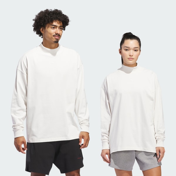 Bianco Maglia da basketball Long Sleeve (Neutral)