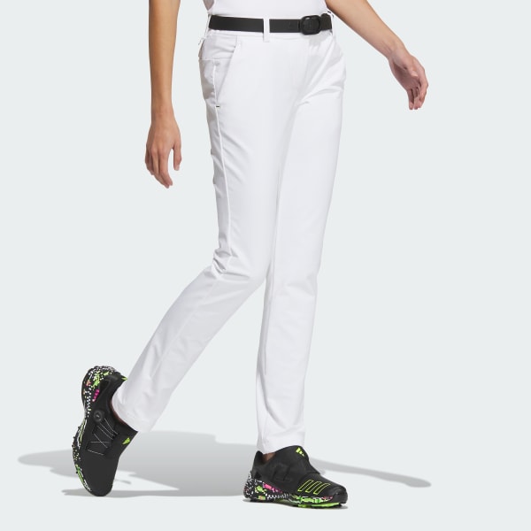White Four-Way Stretch Pants