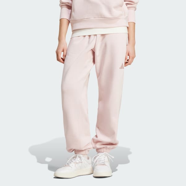 Adidas ALL SZN Fleece Loose Pants Women Sandy Pink L