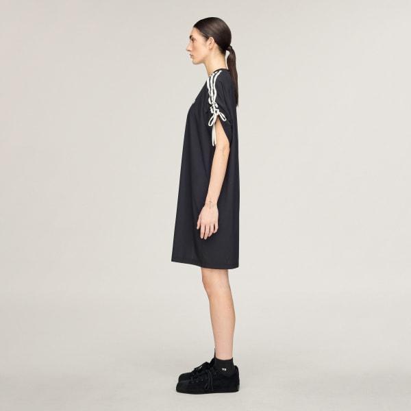 Sort Y-3 CINCH 3 STRIPES OVERSIZED TEE KJOLE