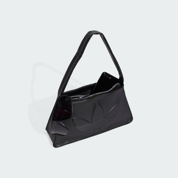 Hitam Tas Bahu Outline Trefoil