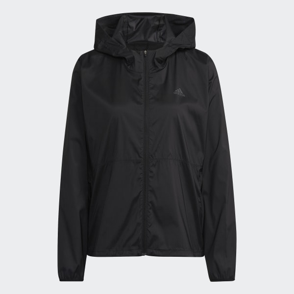 cerná Bunda Run Fast Zip Solid ZF247
