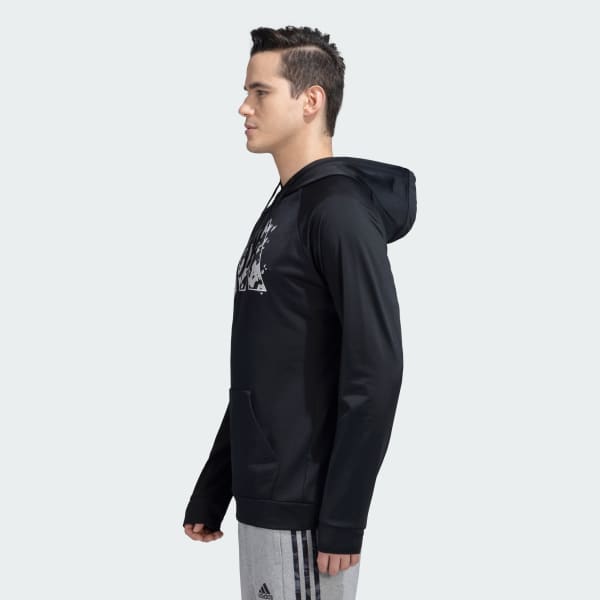 Black GYM+TRAINING BIG LOGO NOV HOODIE