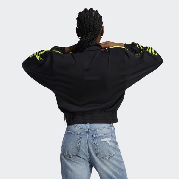 Black Satin Firebird Track Top