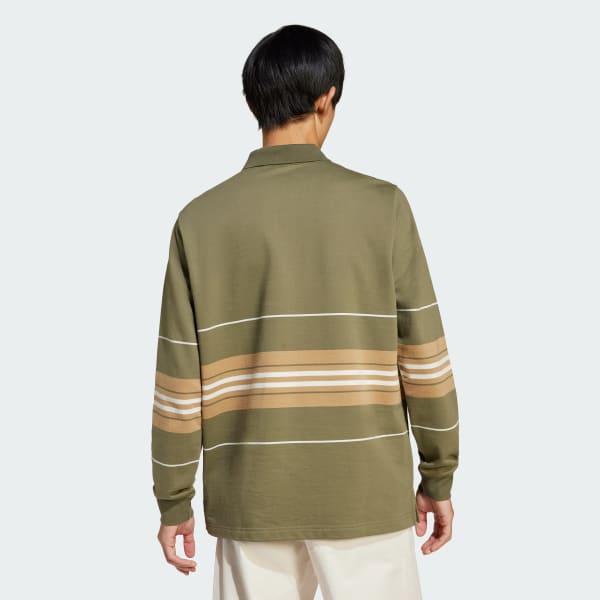 Grun Gestreiftes Poloshirt