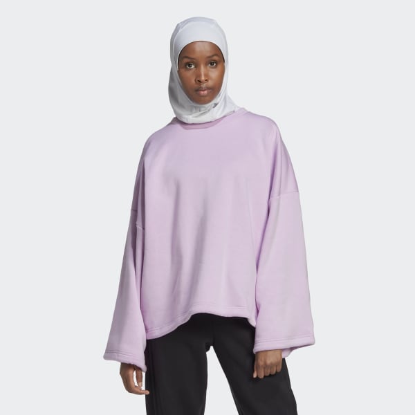 Fioletowy Studio Lounge Fleece Sweatshirt IS464