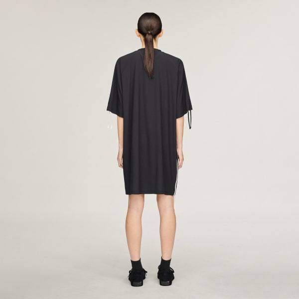 Svart Y-3 CINCH 3 STRIPES OVERSIZED TEE KJOLE