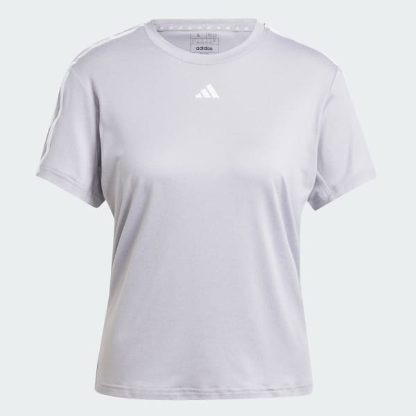 adidas AEROREADY Train Essentials 3-Stripes Tee - Grey