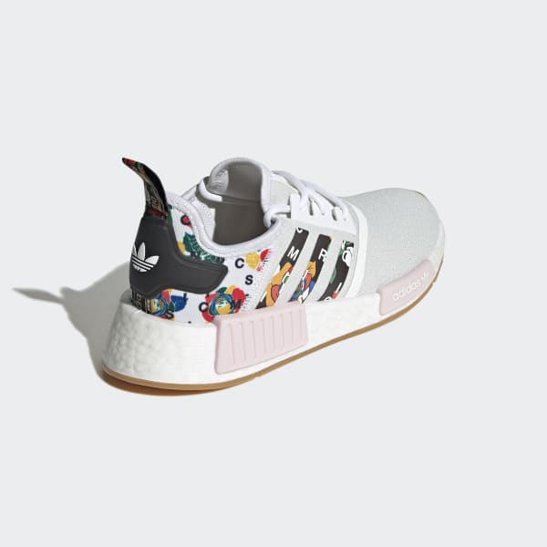 Adidas nmd x off 2025 white floral red rose