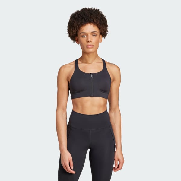 Siyah TLRD Impact Luxe High Support Zip Sporcu Sütyeni