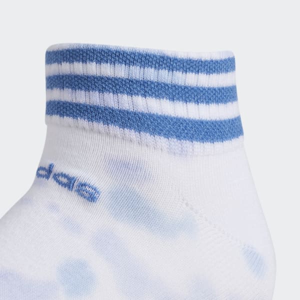 Blue 3-Stripes Color Wash Low-Cut Socks 3 Pairs EY1100X