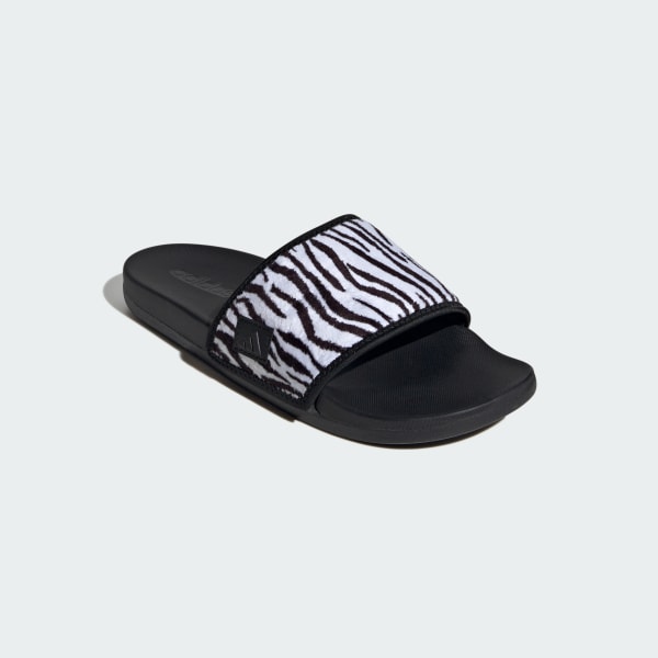 Black Adilette Comfort Slides