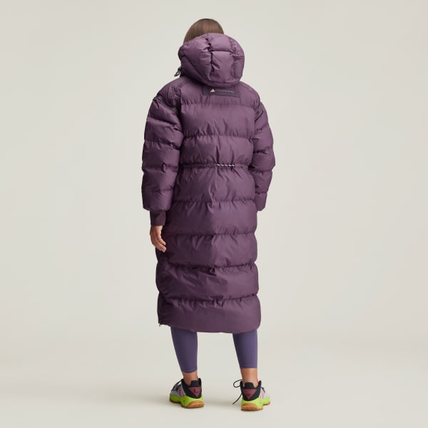 Adidas stella mccartney long padded jacket hot sale