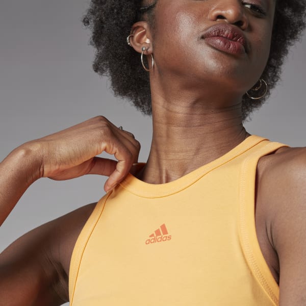 adidas crop top orange