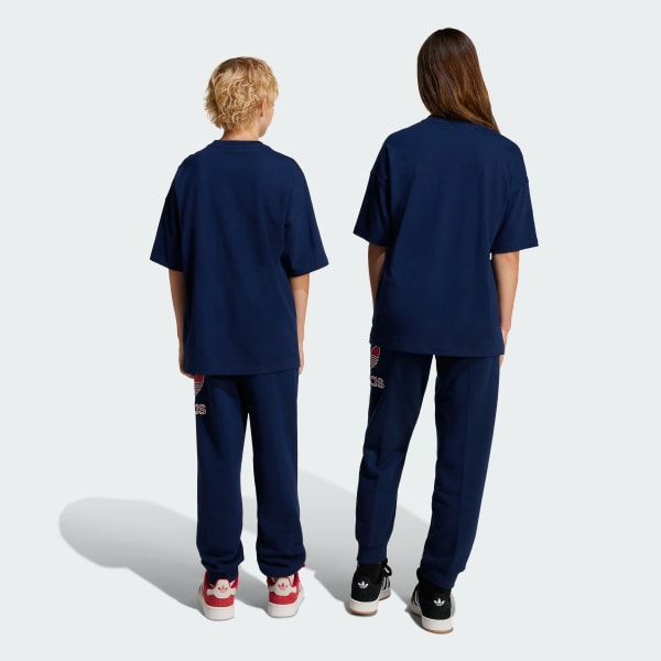 Blue Big Logo Execution Oversized Sweat Pants Kids