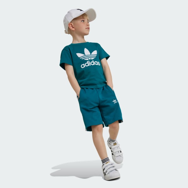 Turquesa Camiseta Adicolor Trifolio Niños