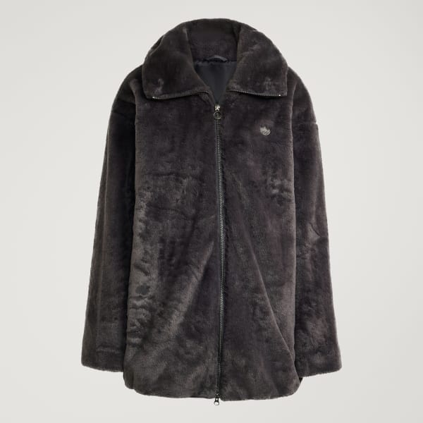 adidas Fur Jacket - Black | Free Shipping with adiClub | adidas US