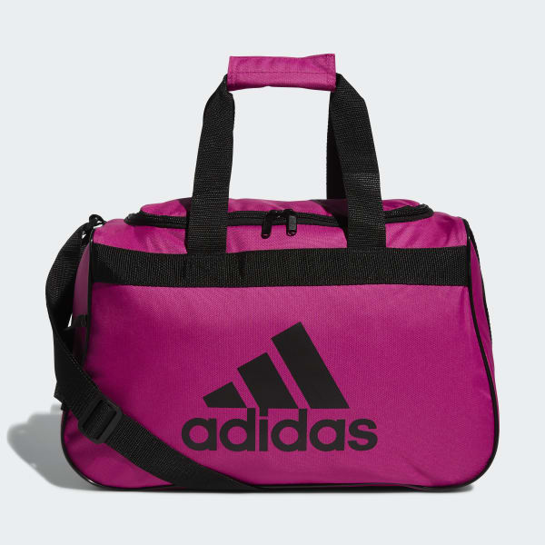 black and pink adidas duffle bag