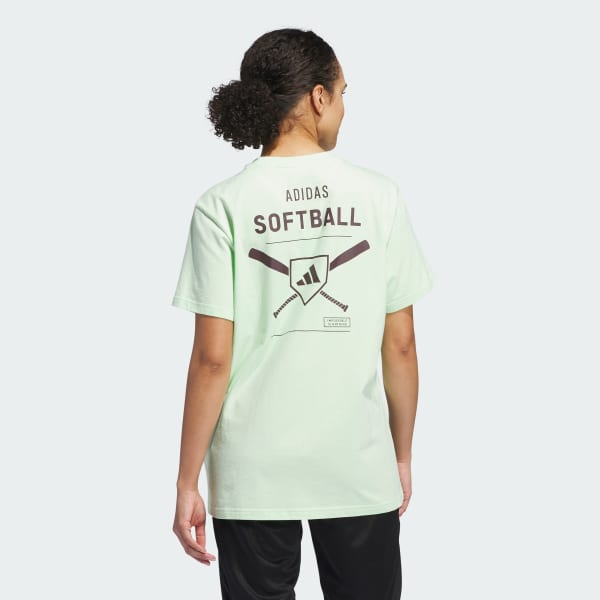 Vert T-shirt graphique Softball