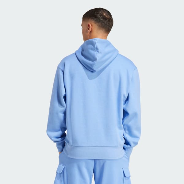 Azul Sudadera de lana con gorro Essentials con logo grande