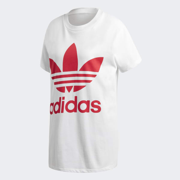 Adidas Oversize Trefoil Tee White Adidas Turkey