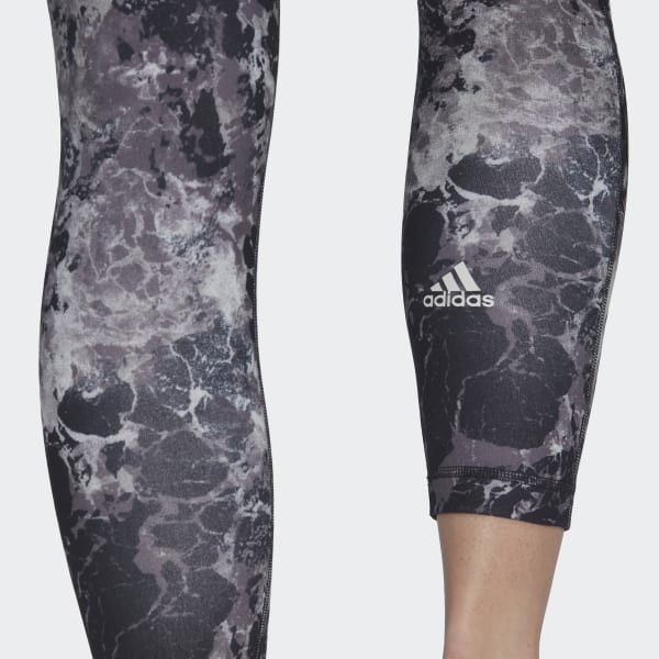 adidas Yoga Essentials Printed 7/8 Leggings - Black