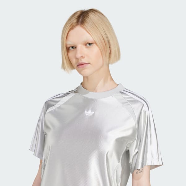 adidas Adicolor Teamgeist Loose Tee - Grey | adidas India