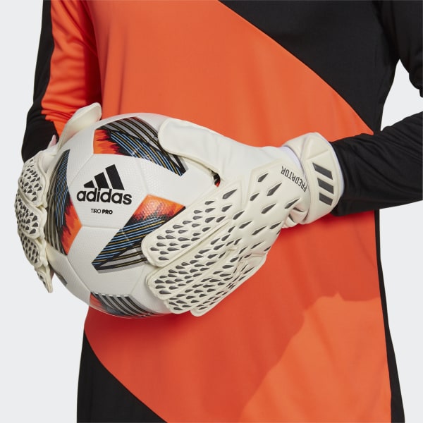 Blanco Guantes de Arquero Predator para Entrenamientos BJ091