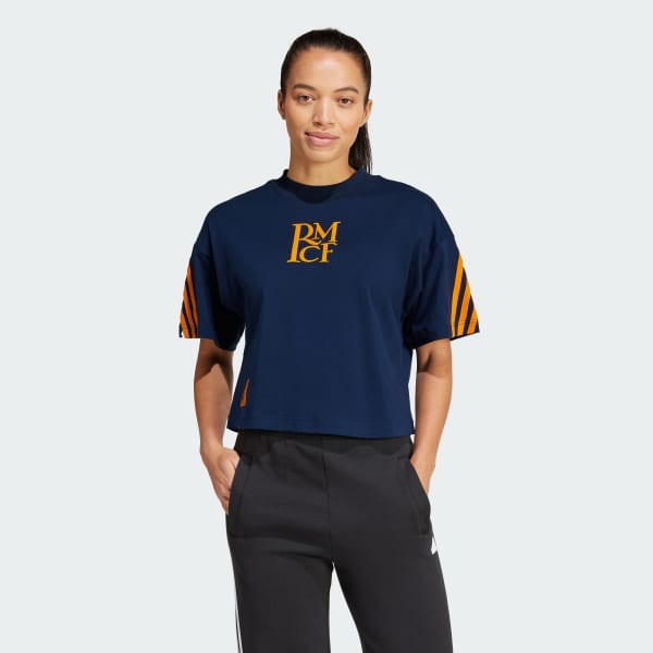 T shirt real madrid bleu on sale