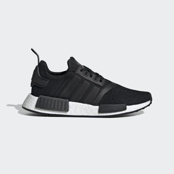 Kids NMD R1 Black and White Shoes 