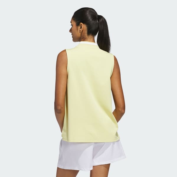 Gelb Go-To Sleeveless Poloshirt