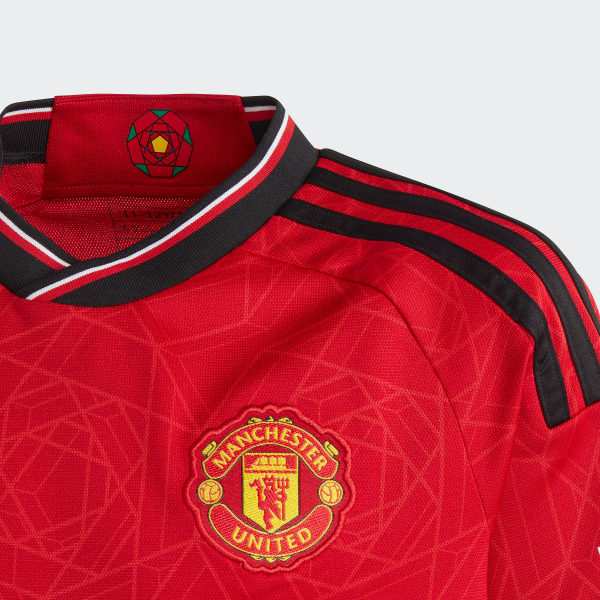 Red Manchester United 23/24 Home Jersey Kids