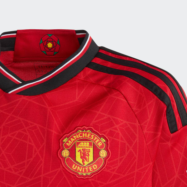 Rood Manchester United 23/24 Thuisshirt Kids