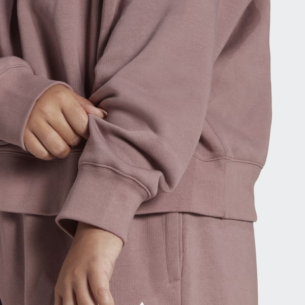 Fioletowy Adicolor Essentials Crew Sweatshirt (Plus Size) N4176