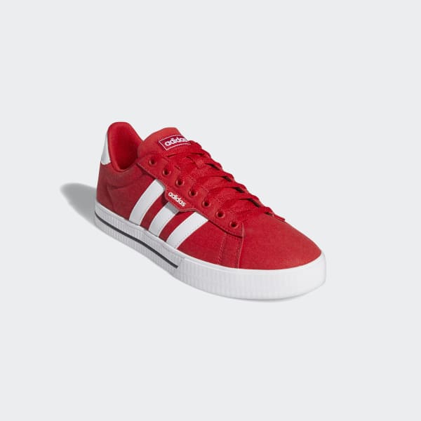 adidas red canvas shoes