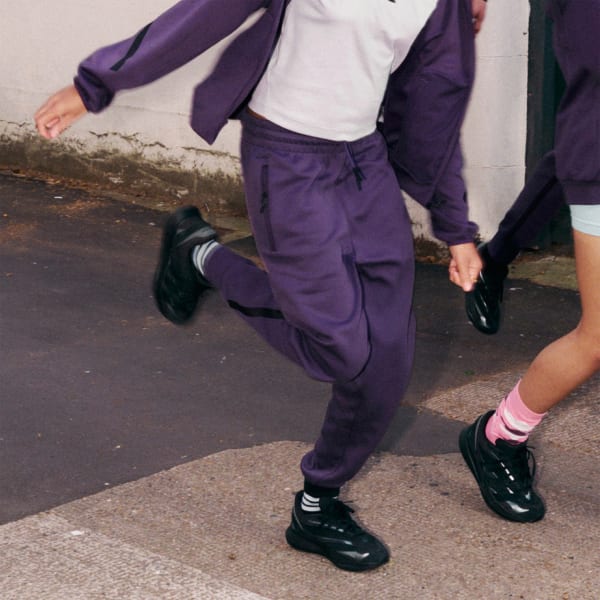 adidas Z.N.E. Tapered-Leg Tracksuit Bottoms - Purple | adidas UK