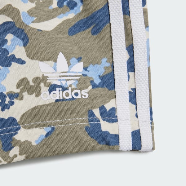 Blue camo adidas shorts store