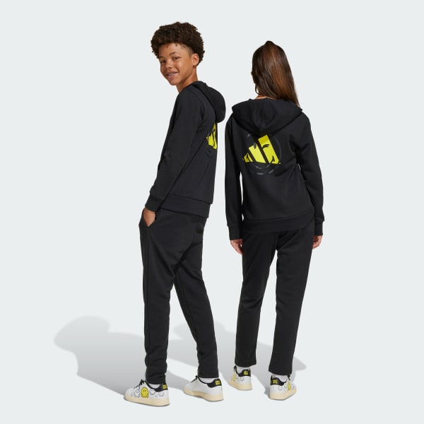Negro Pantalón adidas x Smileyworld Niños