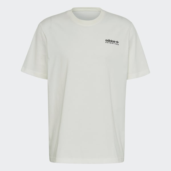 Blanco Camiseta adidas Adventure Mountain Back