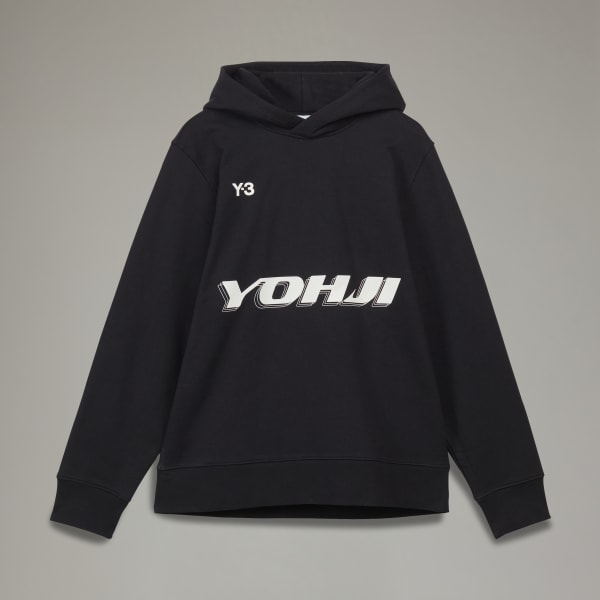 Svart Y-3 Graphic Hoodie EAW46