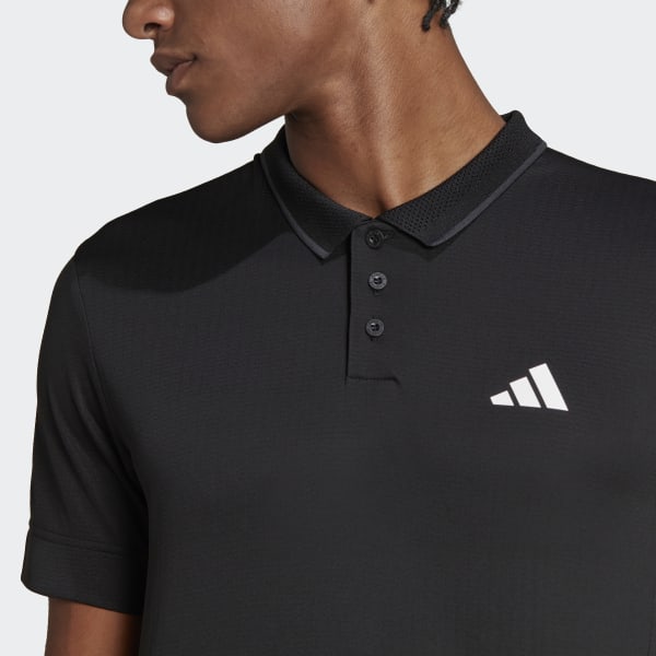 Schwarz Tennis FreeLift Poloshirt