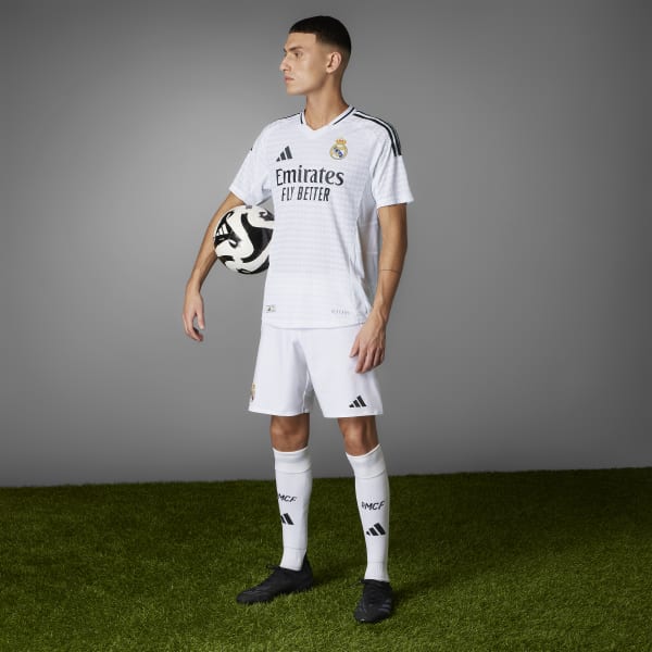 adidas Real Madrid ホワイトシャツ adidas Real Madrid 23/24 Long Sleeve Home Jersey White