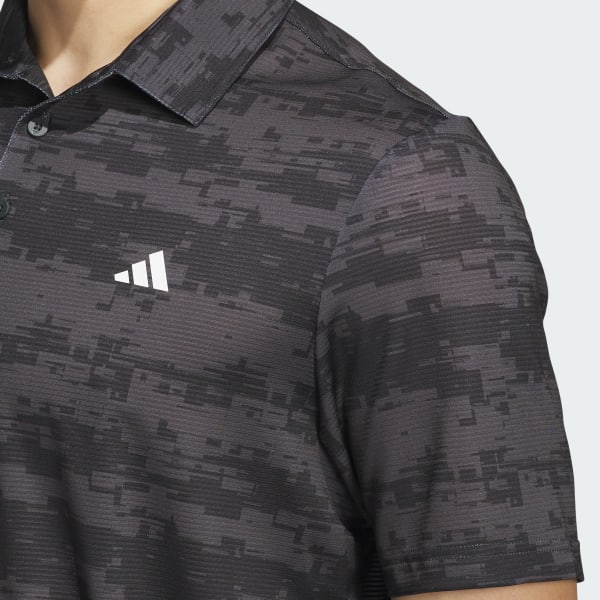 adidas Ultimate365 HEAT.RDY Stripe Polo Shirt - Grey | Free
