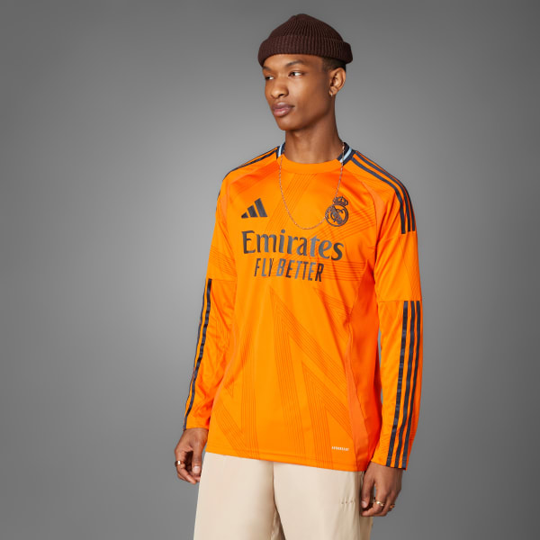 Adidas long sleeve orange on sale