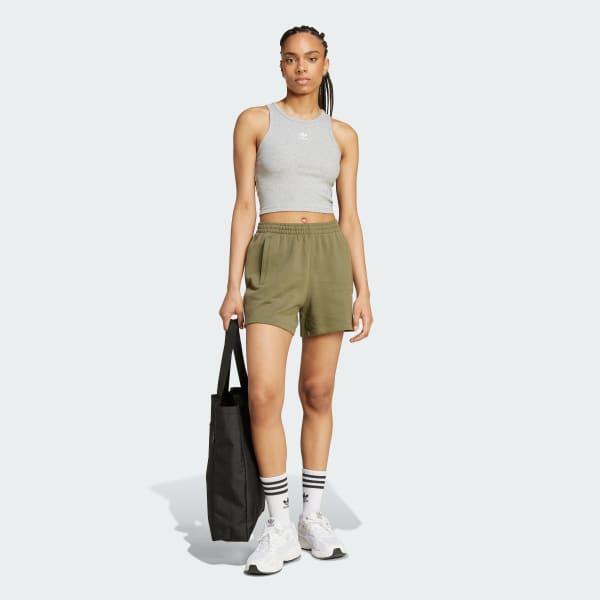 Green Essentials French Terry Shorts