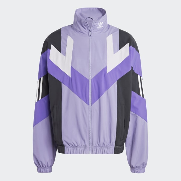 Purple adidas Rekive Woven Track Jacket